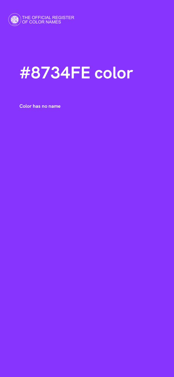#8734FE color image