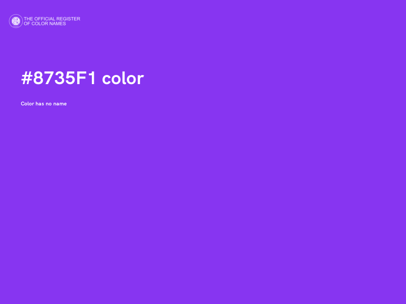 #8735F1 color image