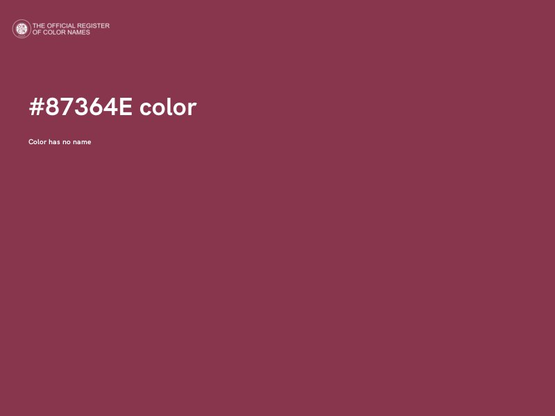 #87364E color image