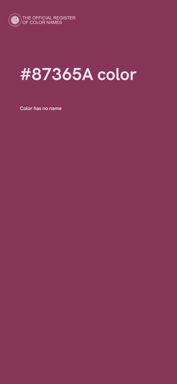 #87365A color image