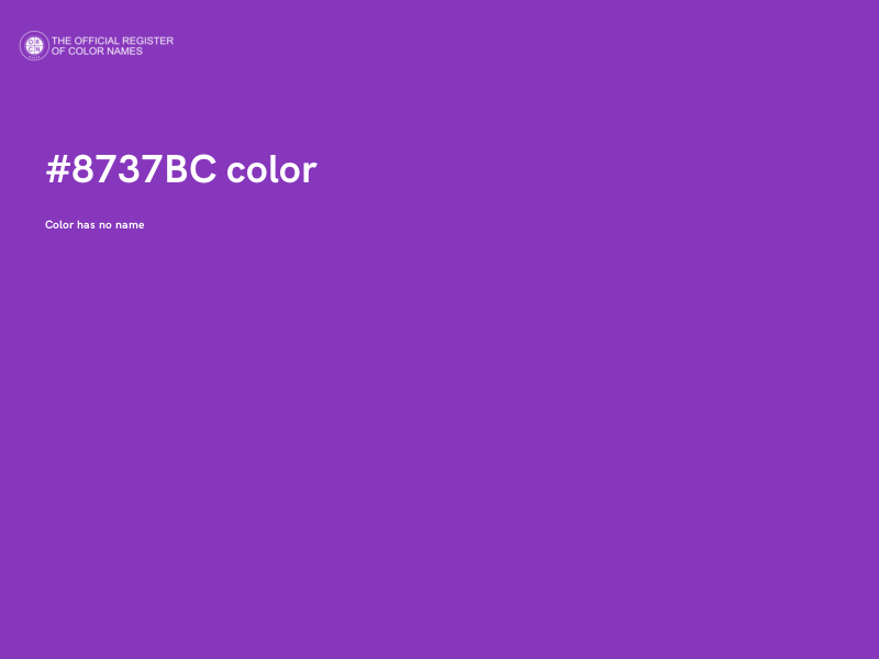 #8737BC color image