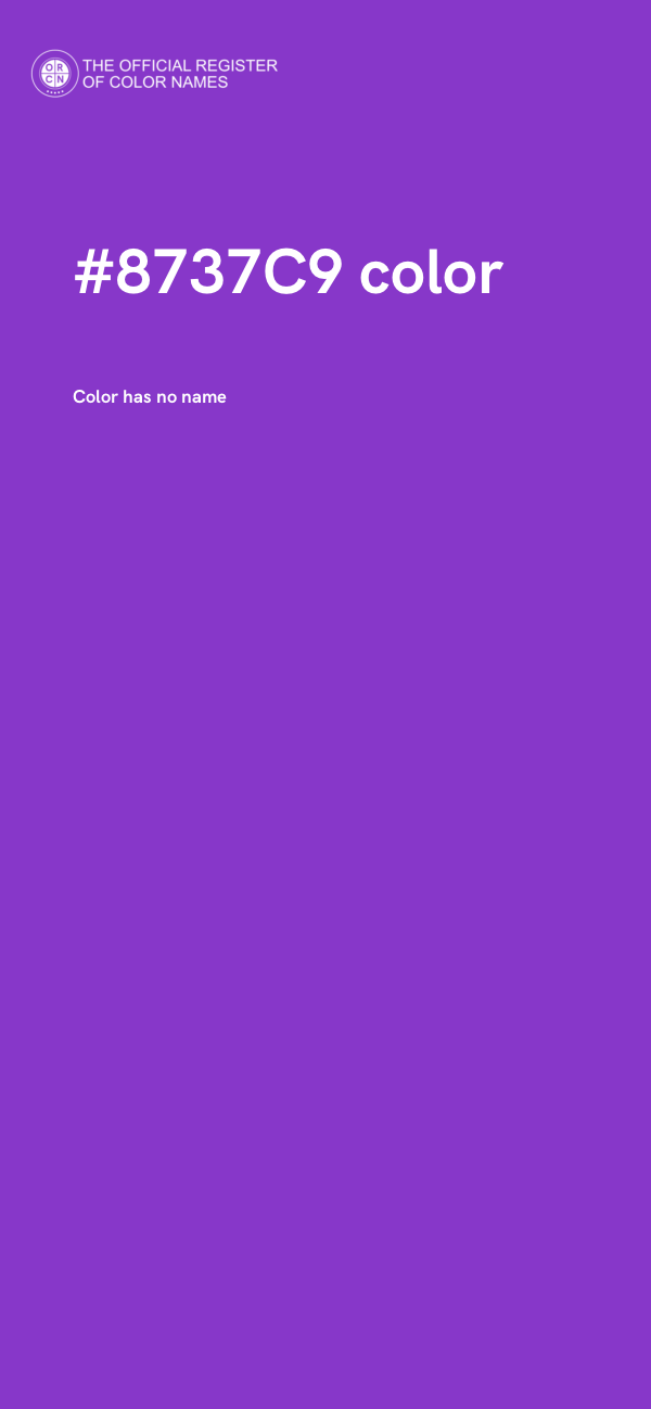 #8737C9 color image