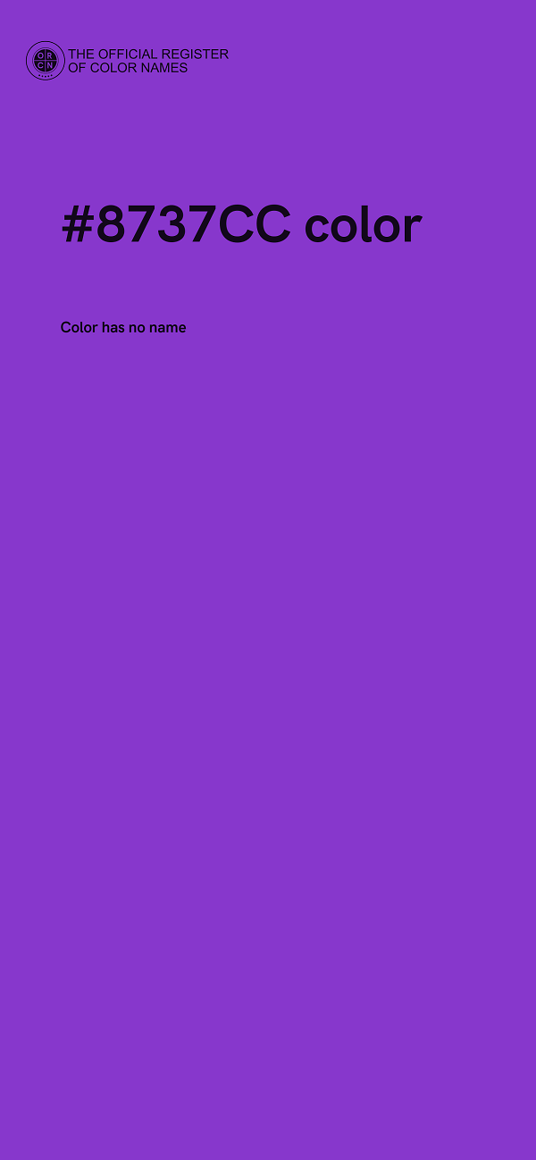 #8737CC color image