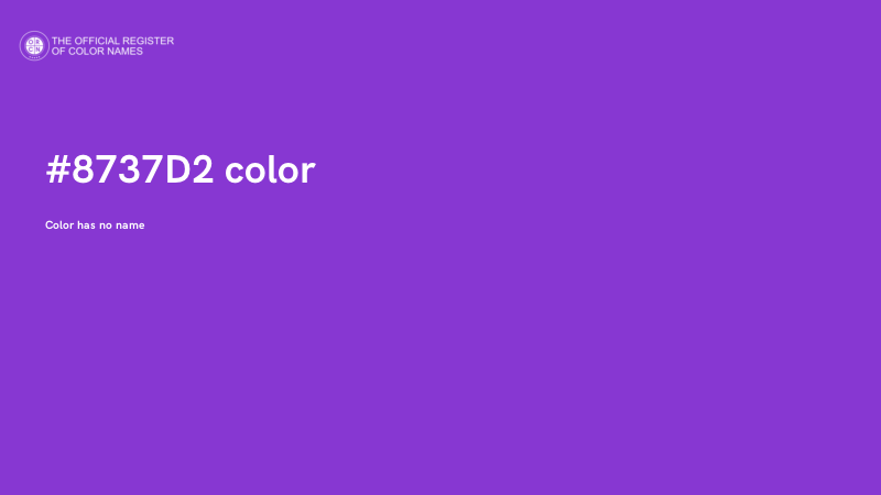 #8737D2 color image