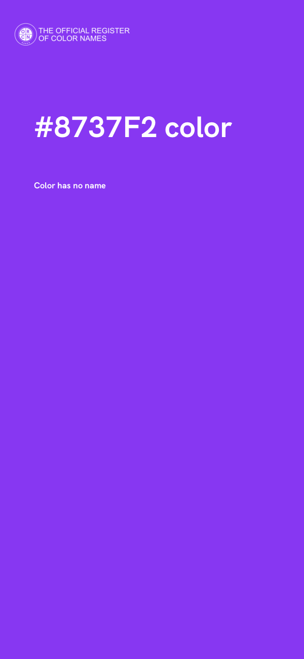 #8737F2 color image