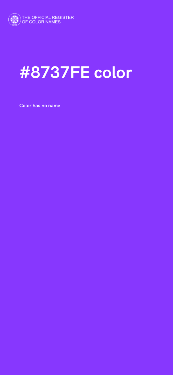 #8737FE color image