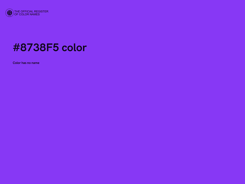 #8738F5 color image