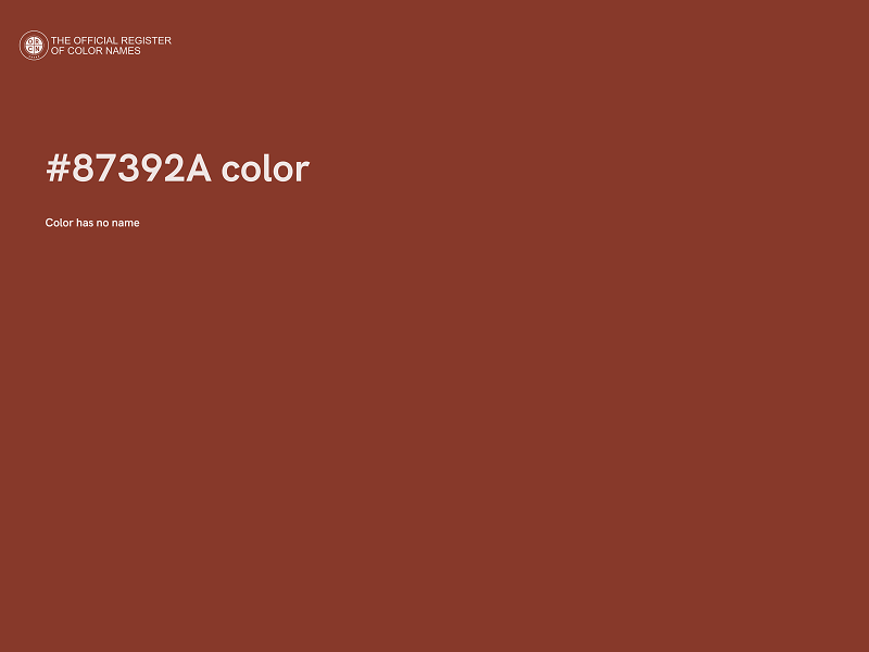 #87392A color image