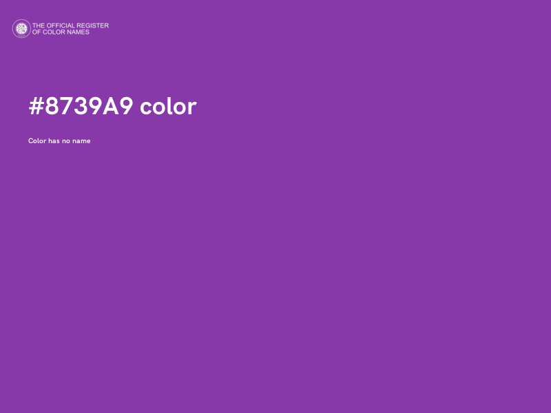 #8739A9 color image