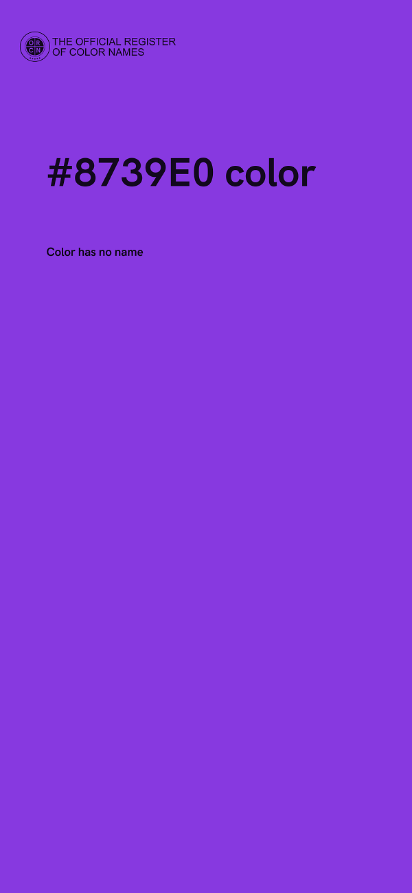 #8739E0 color image