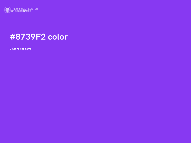 #8739F2 color image