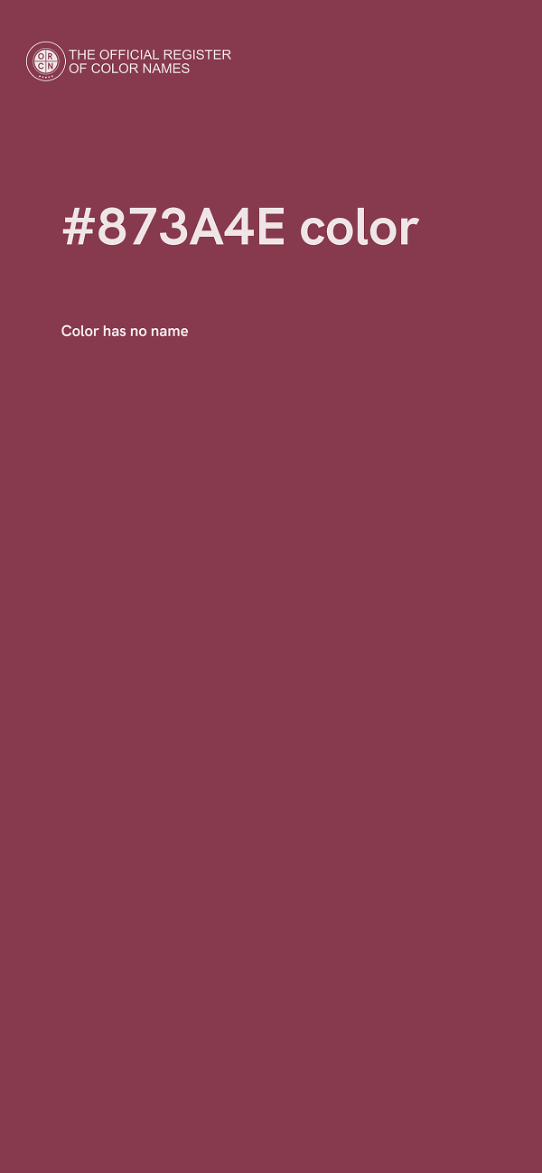 #873A4E color image