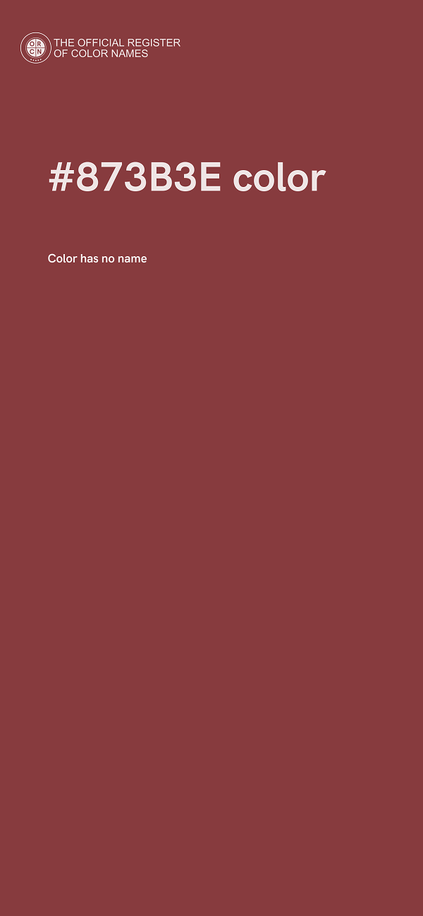 #873B3E color image