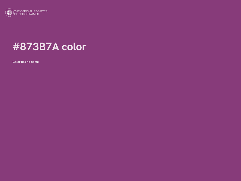 #873B7A color image