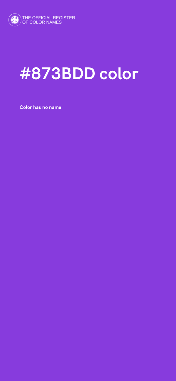 #873BDD color image