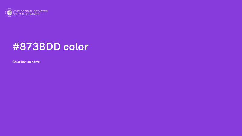 #873BDD color image