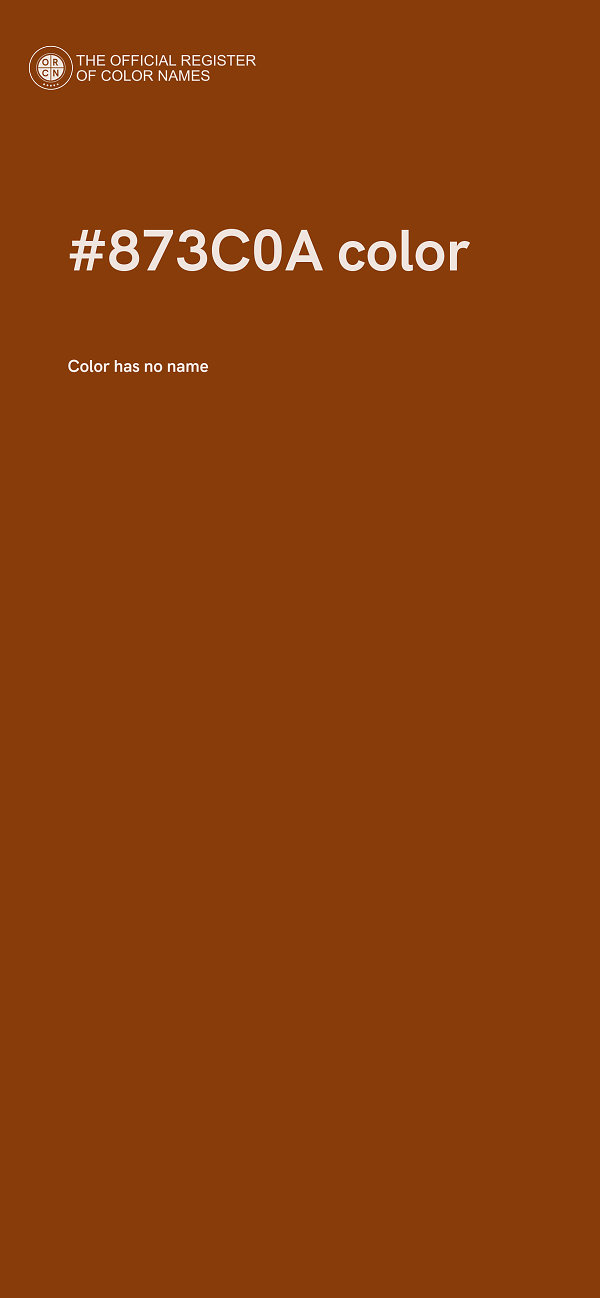 #873C0A color image