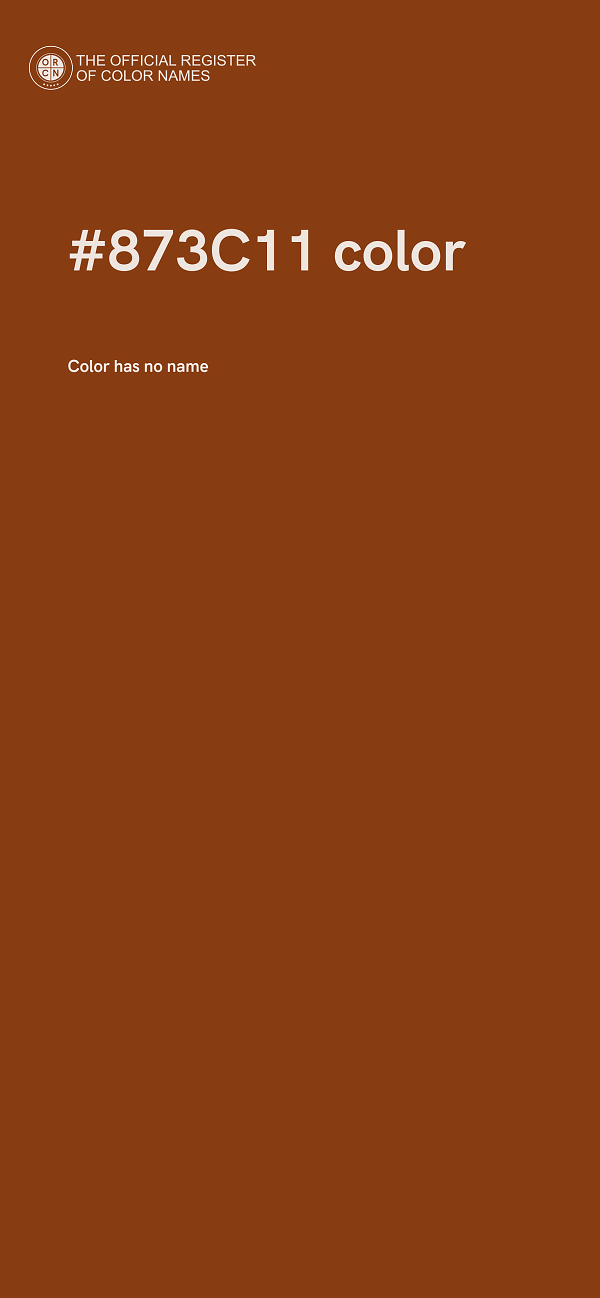 #873C11 color image