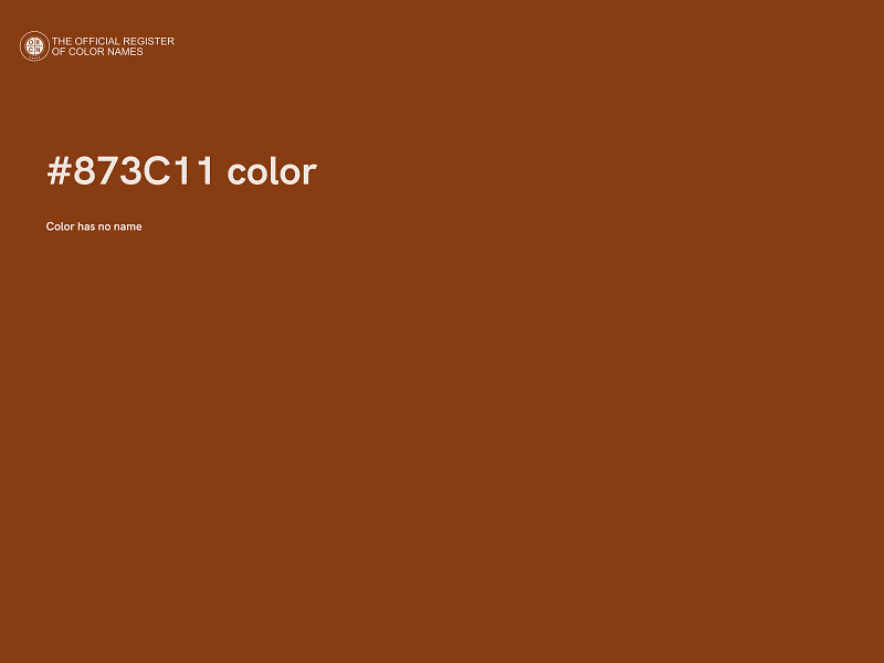 #873C11 color image