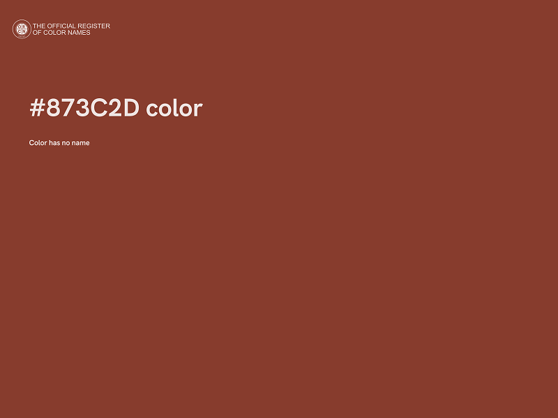 #873C2D color image