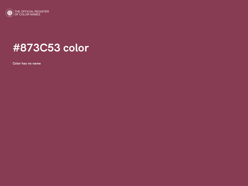#873C53 color image