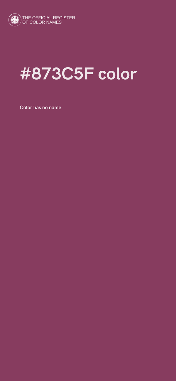 #873C5F color image