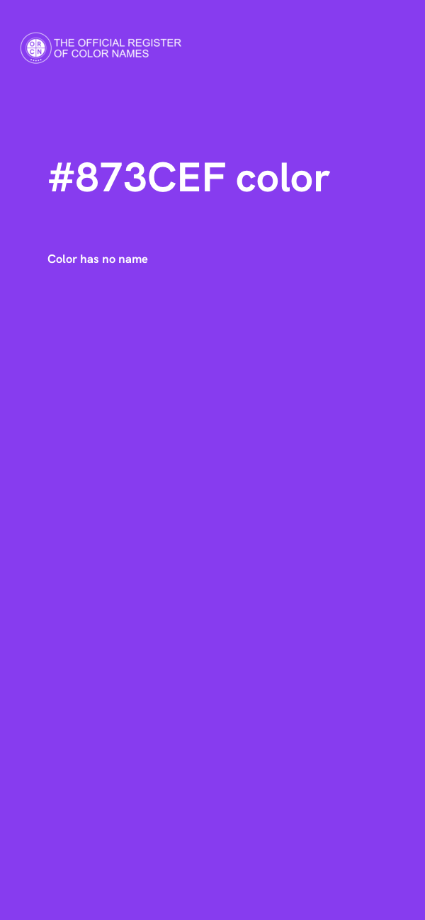 #873CEF color image