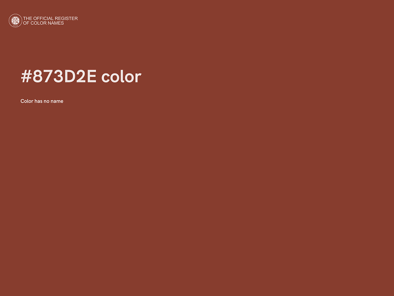 #873D2E color image