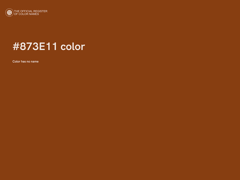 #873E11 color image