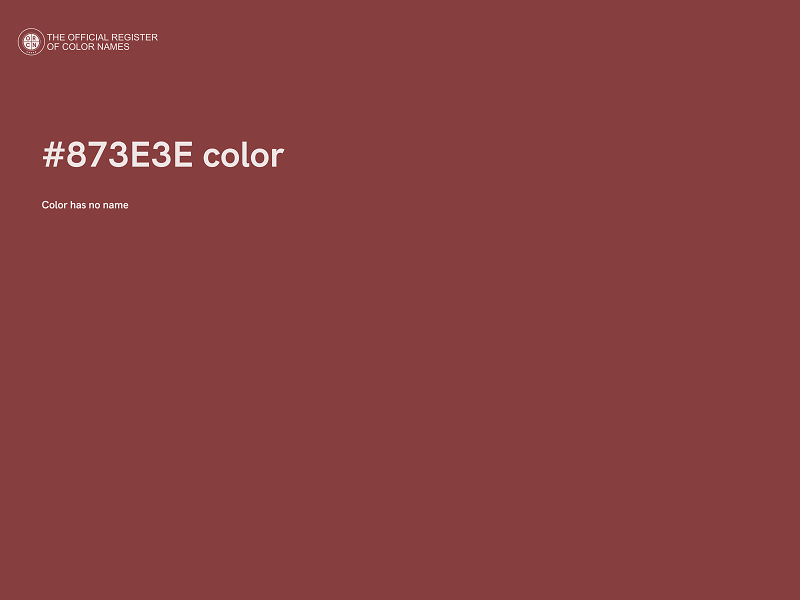 #873E3E color image