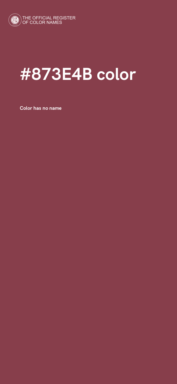 #873E4B color image