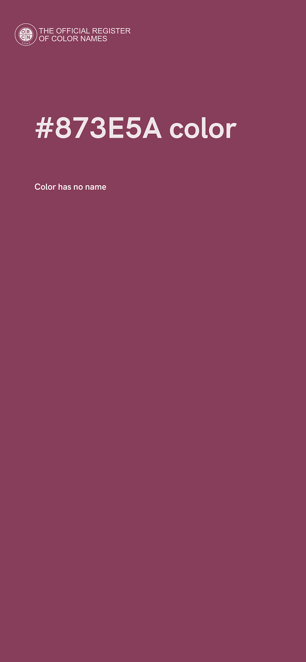 #873E5A color image