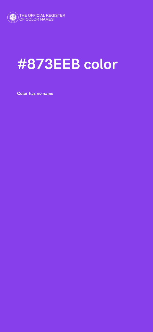 #873EEB color image