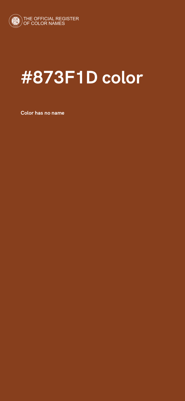 #873F1D color image