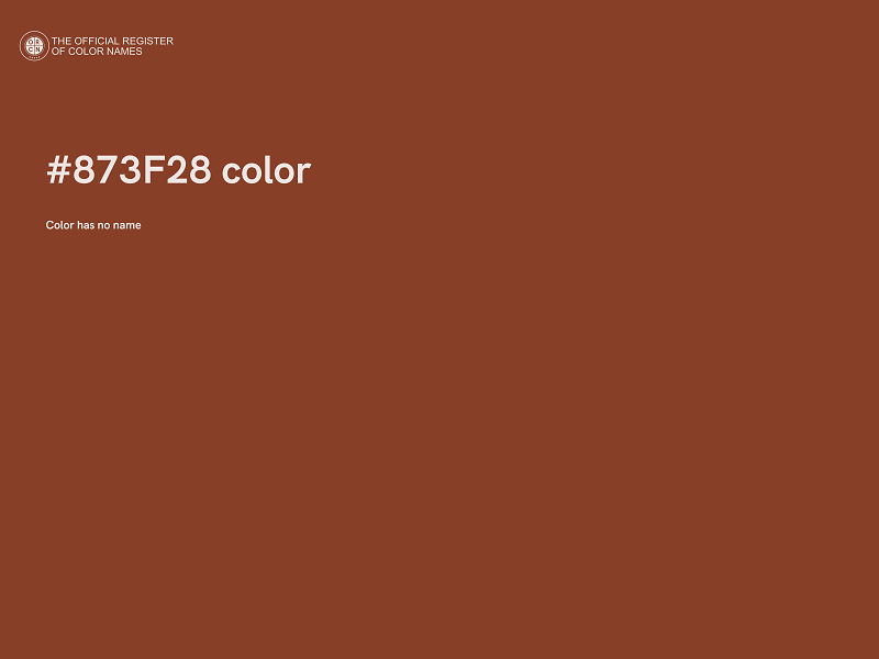 #873F28 color image