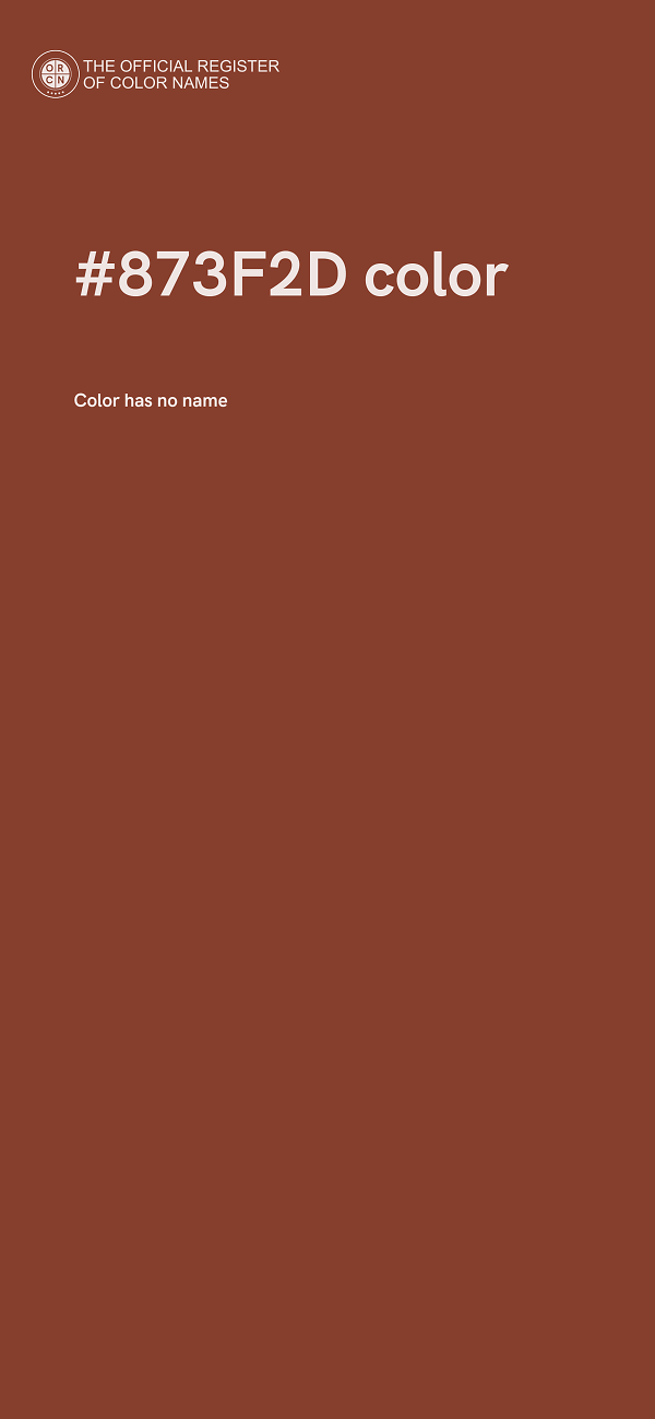 #873F2D color image
