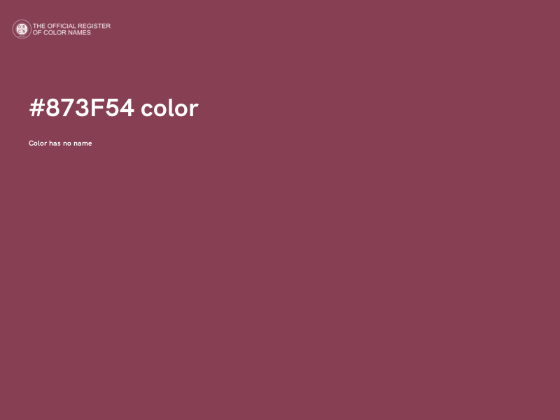 #873F54 color image