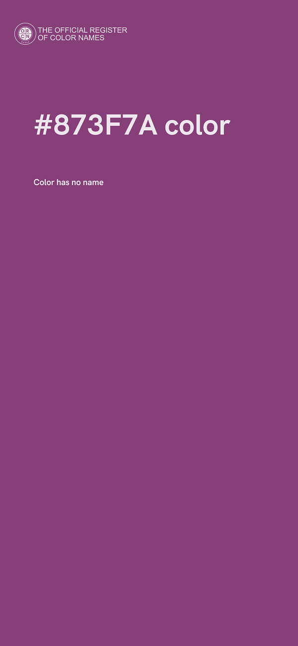 #873F7A color image