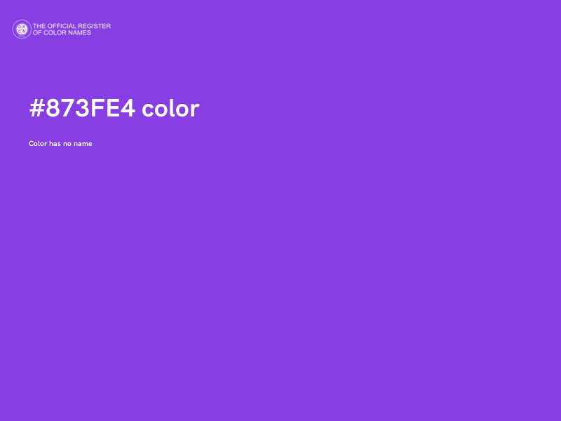 #873FE4 color image