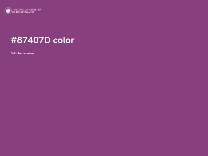 #87407D color image