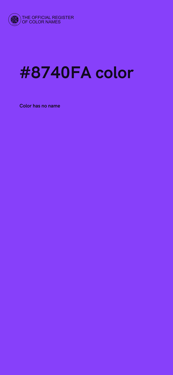 #8740FA color image