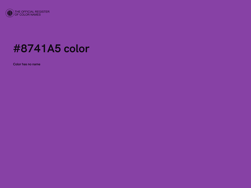 #8741A5 color image