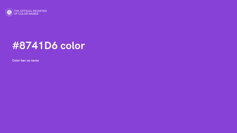#8741D6 color image