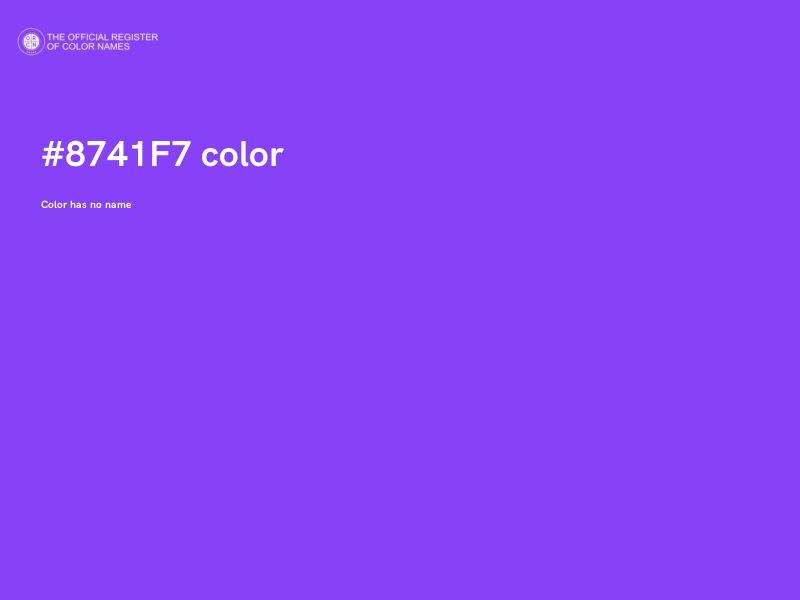#8741F7 color image