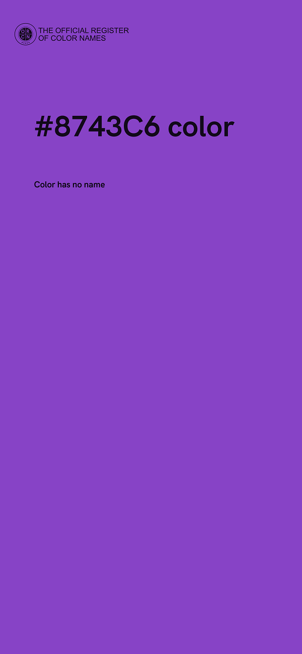 #8743C6 color image