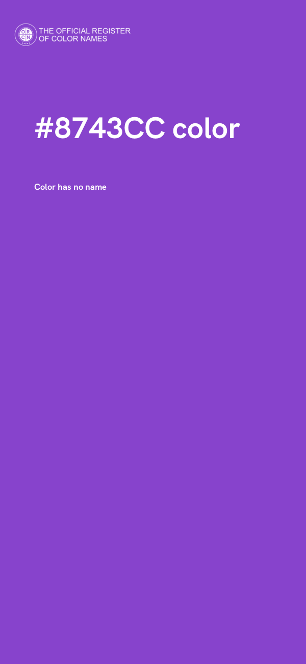 #8743CC color image