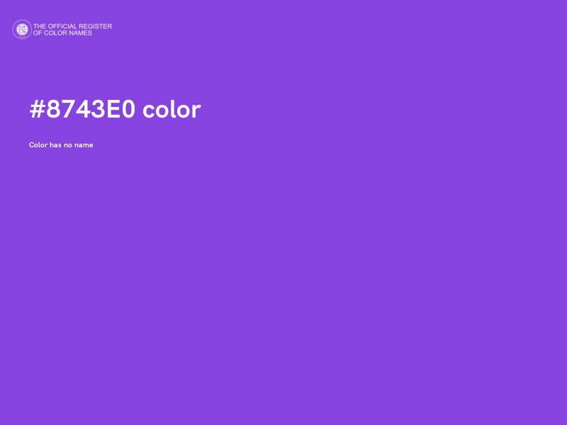 #8743E0 color image
