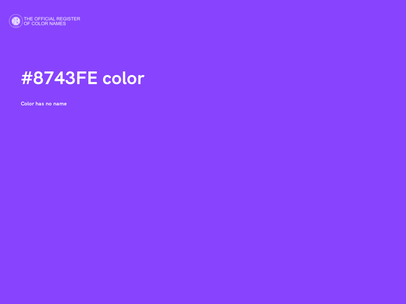 #8743FE color image