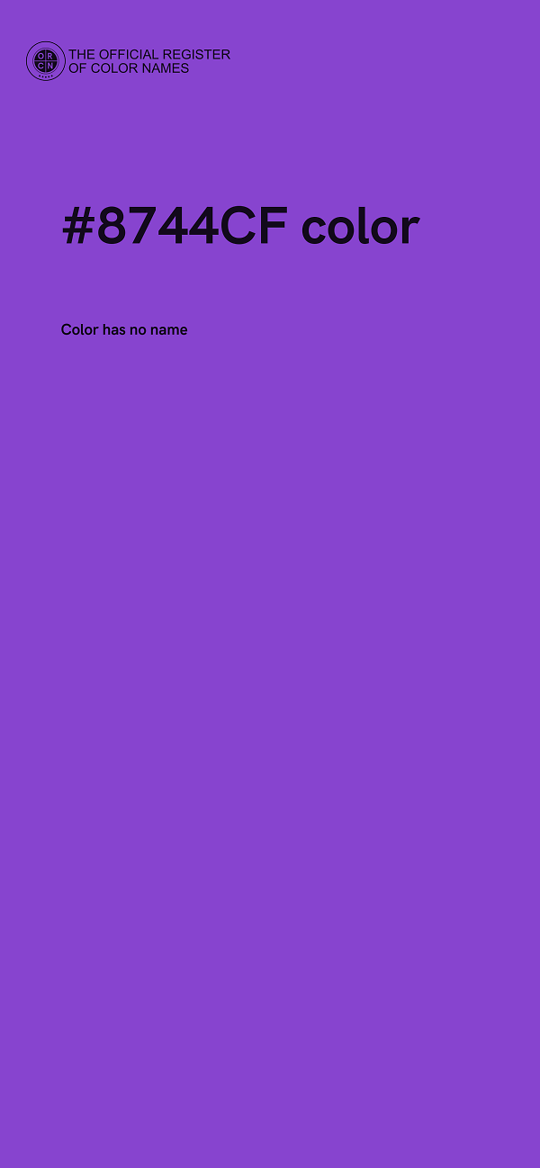 #8744CF color image