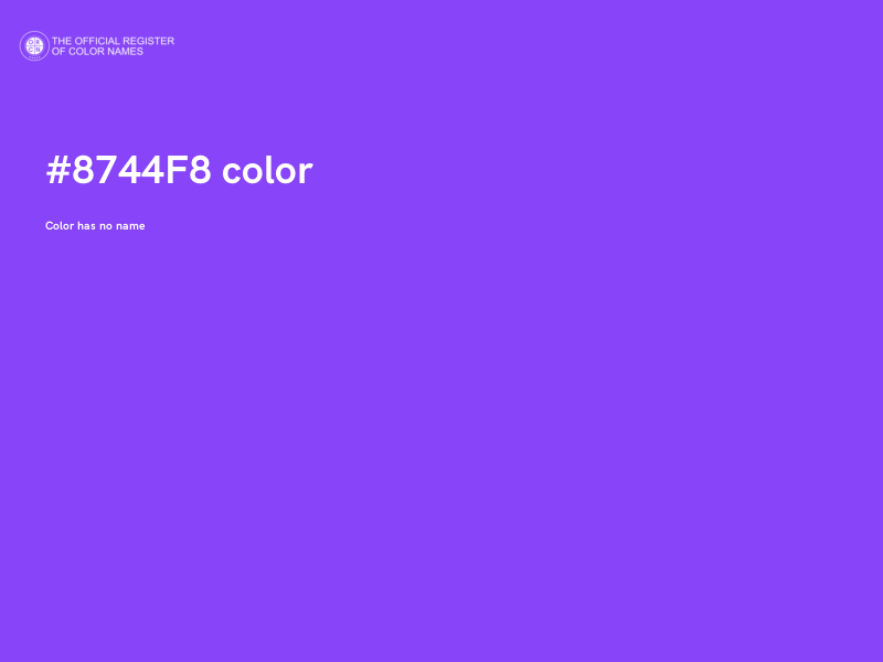 #8744F8 color image
